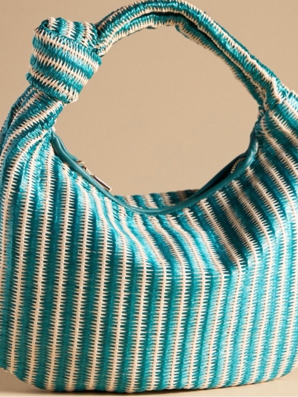 Anthropologie Brigette Satchel in turquoise used once mint condition